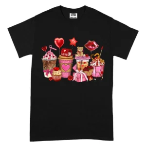 Love Gifts for Valentine's Day TShirt - Black