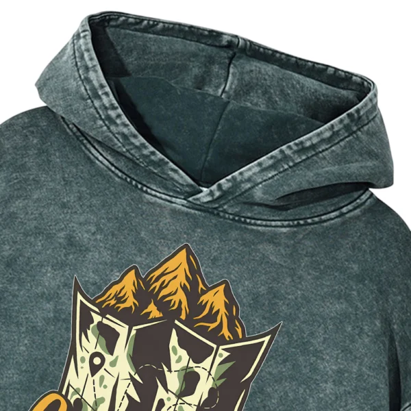 Camping Washed Pullover Hoodie Gift For Friends
