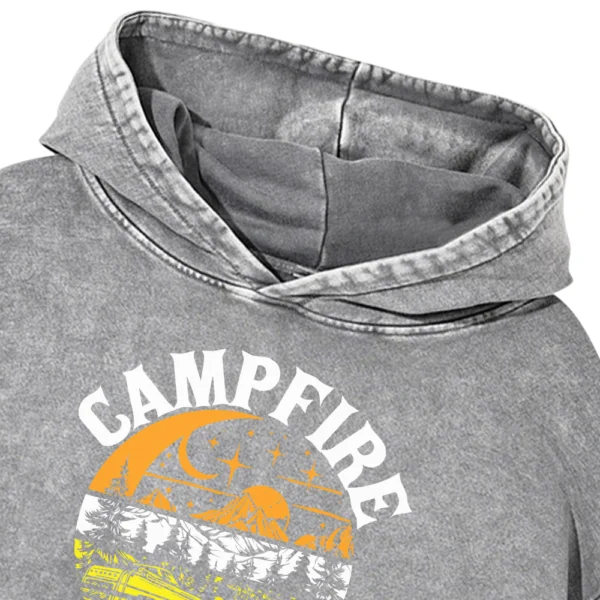 Campfire Stories Washed Pullover Hoodie Gift For Friends