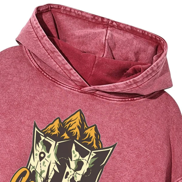 Camping Washed Pullover Hoodie Gift For Friends