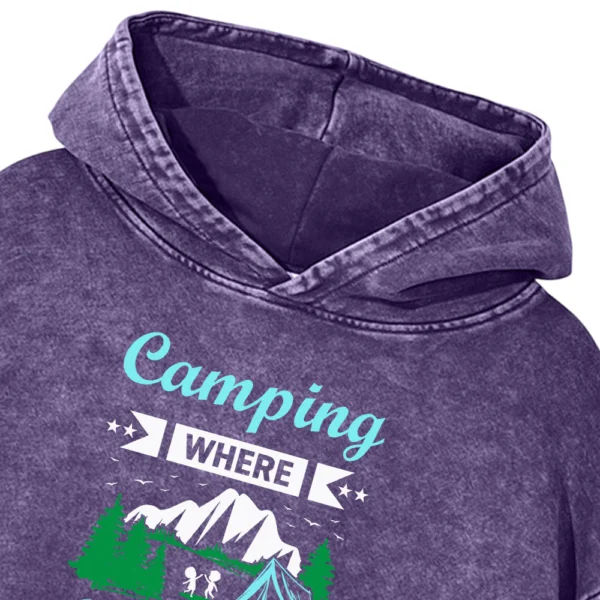 Camping Where Friends Washed Pullover Hoodie Gift For Friends
