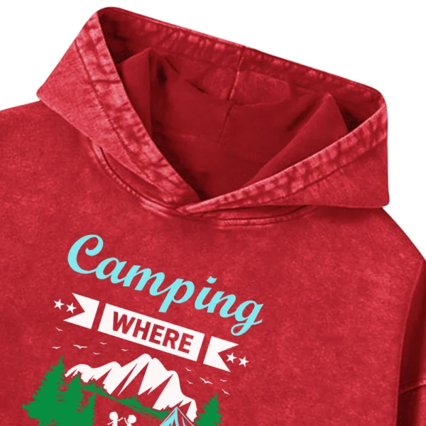 Camping Where Friends Washed Pullover Hoodie Gift For Friends