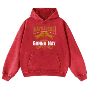 Naysayers Gonna Nay Washed Pullover Hoodie Gift For Friends
