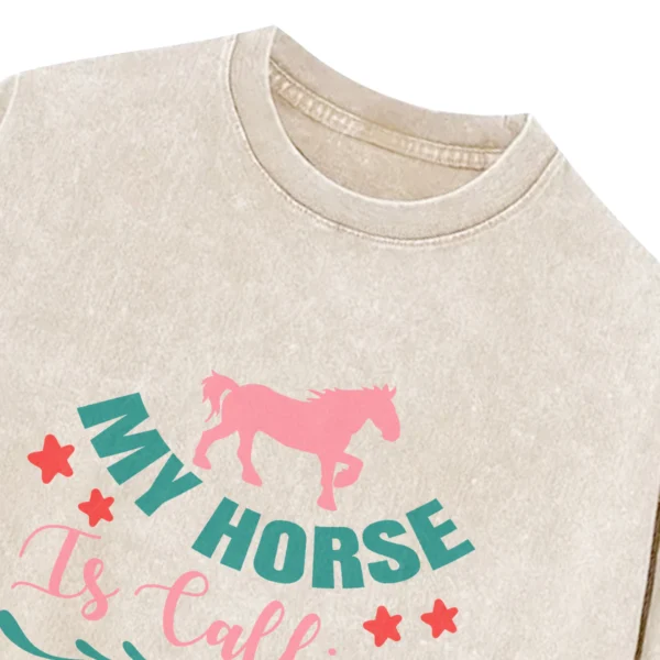My Horse Is Calling And I Must Go Washed Tshirts Gift For Friends