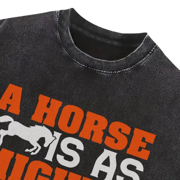 A Horse Mighty As Its Rider Washed Tshirts Gift For Friends