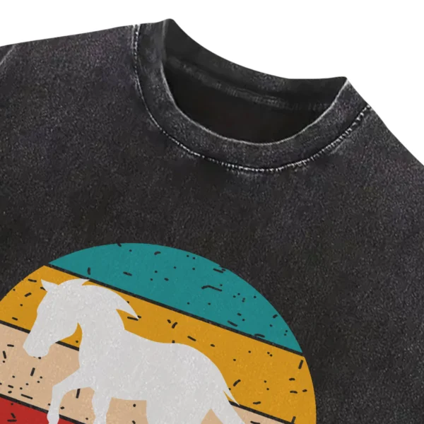 My Life Is My Horse Washed Tshirts Gift For Friends