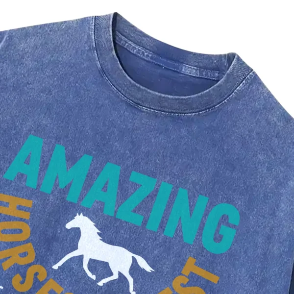 Amazing Horses Truest Majestic Beauty Running Washed Tshirts Gift For Friends