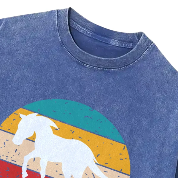 My Life Is My Horse Washed Tshirts Gift For Friends