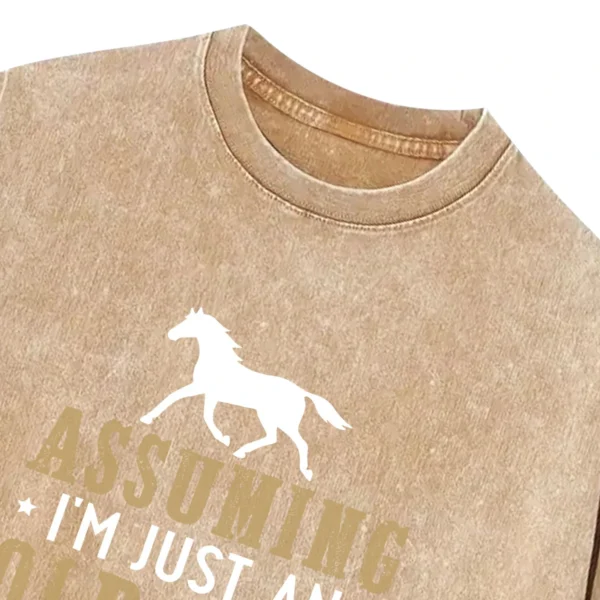 Assuming I’m Just An Old Man Was Your First Mistake Washed Tshirts Gift For Friends
