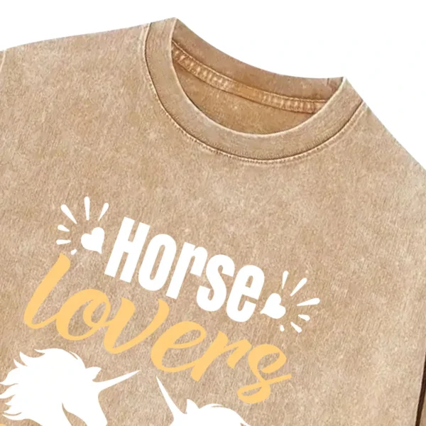 Horse Lovers Are Stable People Washed Tshirts Gift For Friends