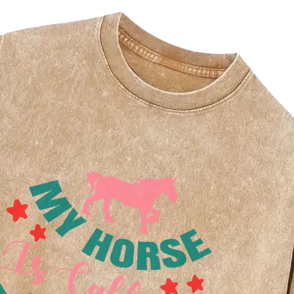 My Horse Is Calling And I Must Go Washed Tshirts Gift For Friends