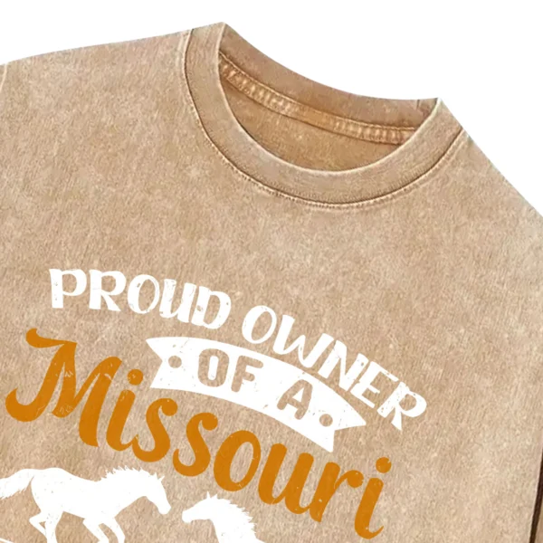 Proud Owner Missouri Fox Trotter Horse Washed Tshirts Gift For Friends