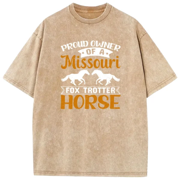 Proud Owner Missouri Fox Trotter Horse Washed Tshirts Gift For Friends