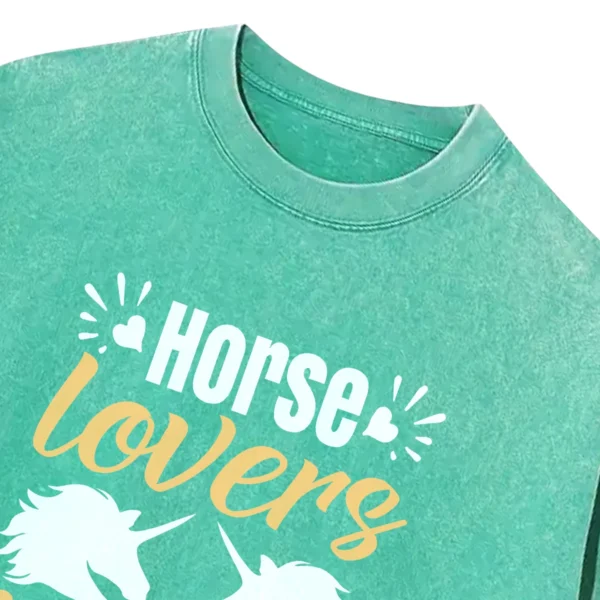 Horse Lovers Are Stable People Washed Tshirts Gift For Friends