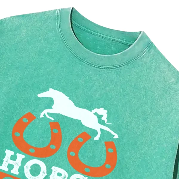 Horse Smell Is The Same The World Over Washed Tshirts Gift For Friends