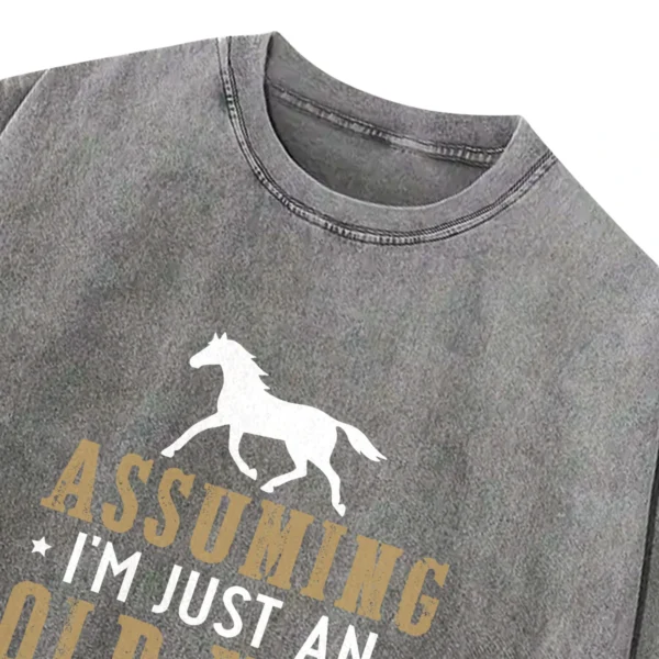 Assuming I’m Just An Old Man Was Your First Mistake Washed Tshirts Gift For Friends