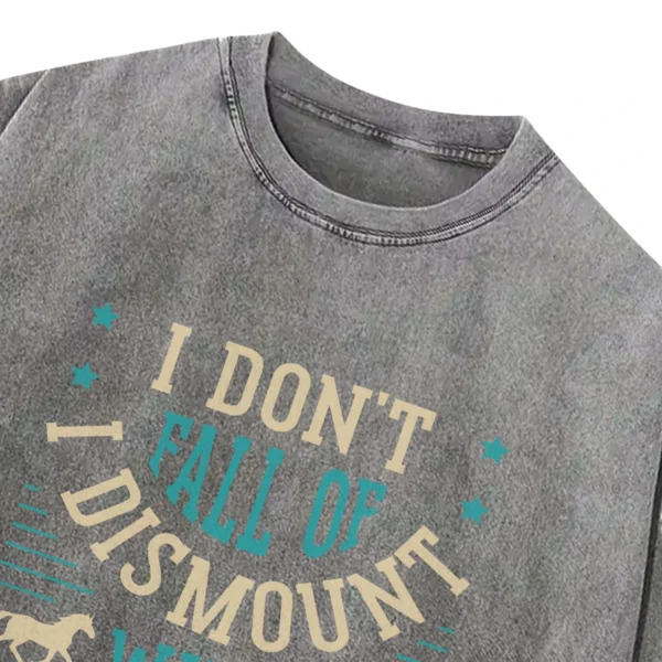I Don’t Fall Of I Dismount With Style Washed Tshirts Gift For Friends
