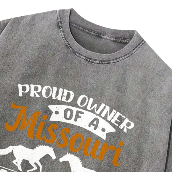 Proud Owner Missouri Fox Trotter Horse Washed Tshirts Gift For Friends
