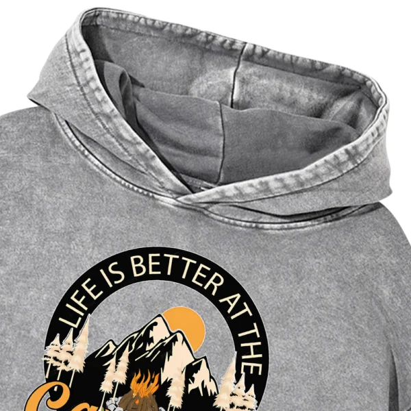 Life Is The Better At The Camfire Washed Pullover Hoodie Gift For Friends