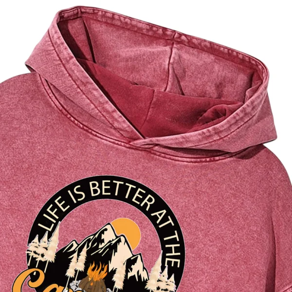 Life Is The Better At The Camfire Washed Pullover Hoodie Gift For Friends