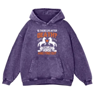 Is There Life After Death Washed Pullover Hoodie Gift For Friends