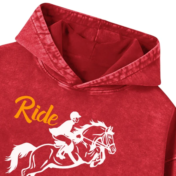 Ride More Worryless Washed Pullover Hoodie Gift For Friends