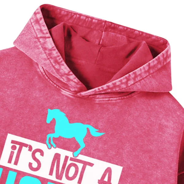 It's Not A Horse Washed Pullover Hoodie Gift For Friends
