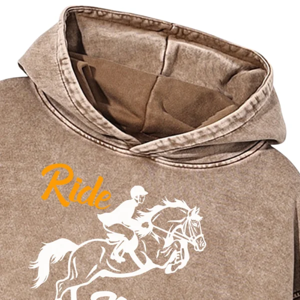 Ride More Worryless Washed Pullover Hoodie Gift For Friends