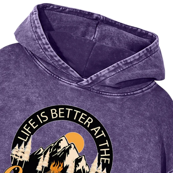 Life Is The Better At The Camfire Washed Pullover Hoodie Gift For Friends