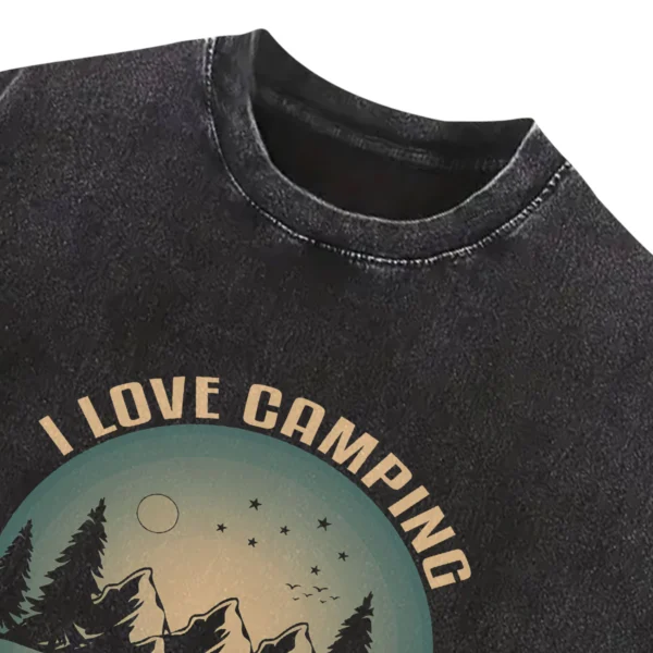 I Love Camping Life Is Good In The Woods Washed Tshirts Gift For Friends