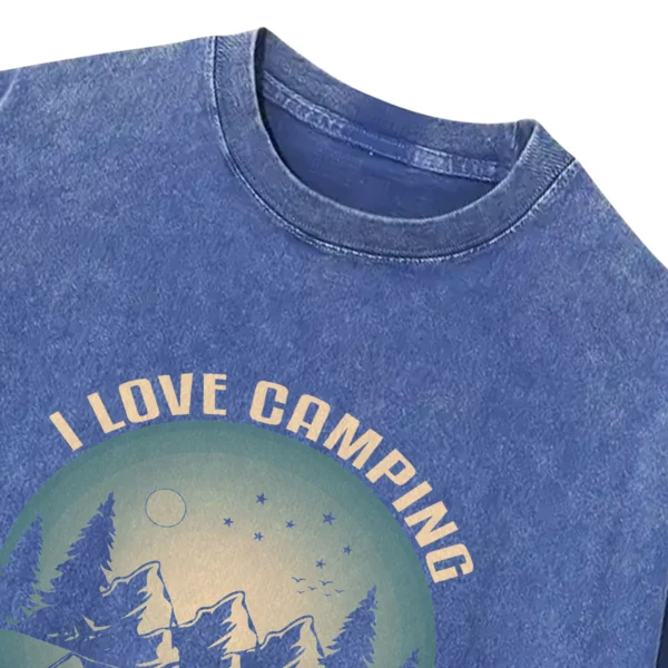 I Love Camping Life Is Good In The Woods Washed Tshirts Gift For Friends