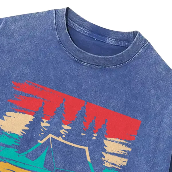 Life is Better Around The Campfire Washed Tshirts Gift For Friends