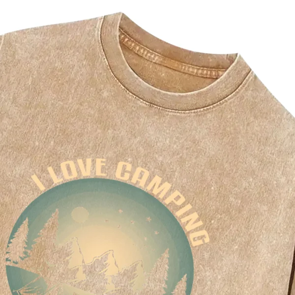 I Love Camping Life Is Good In The Woods Washed Tshirts Gift For Friends