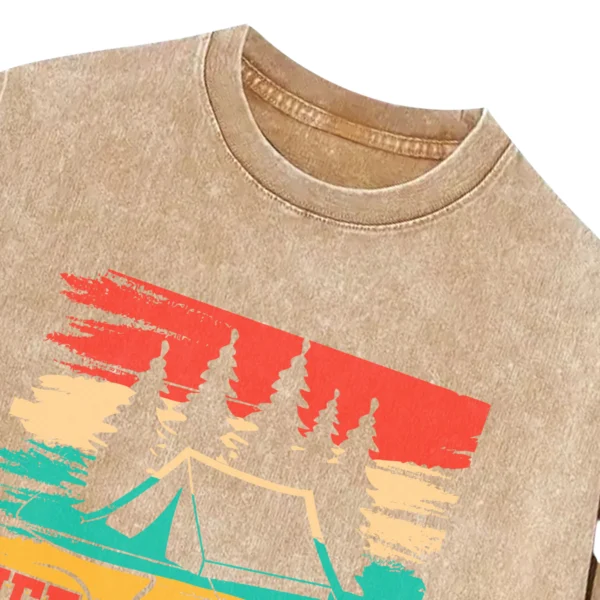 Life is Better Around The Campfire Washed Tshirts Gift For Friends