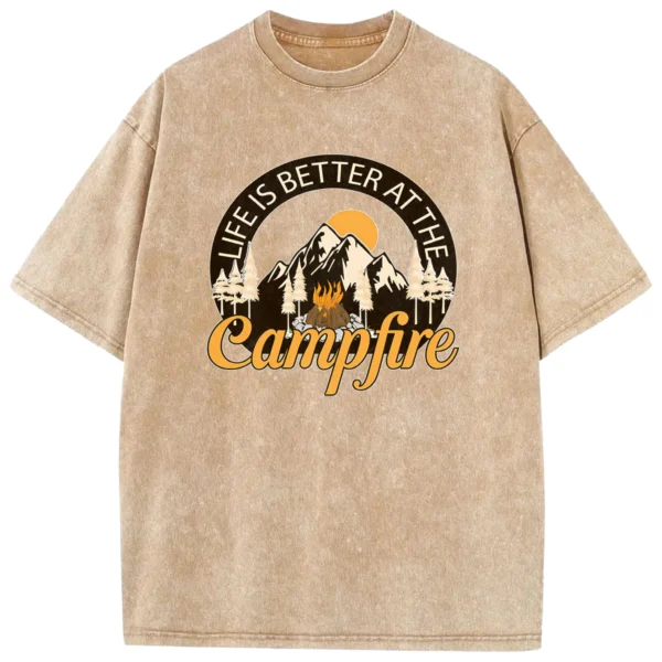 Life Is The Better At The Camfire Washed Tshirts Gift For Friends