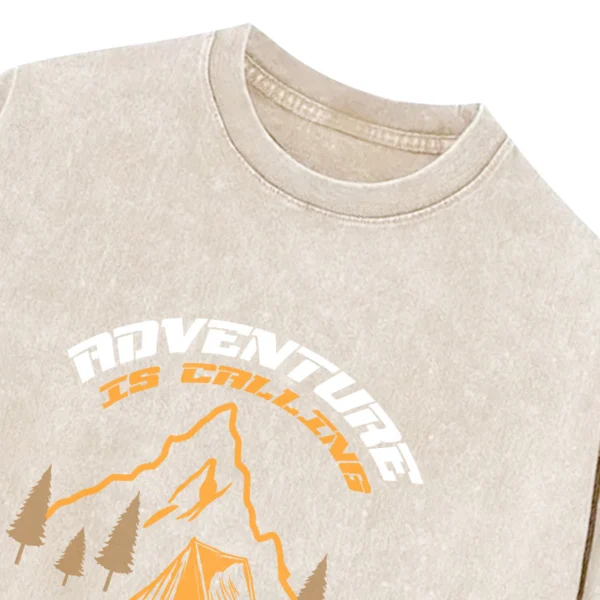 Adventure Is Calling I Have To Go Camping Washed Tshirts Gift For Friends
