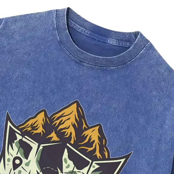 Camping Washed Tshirts Gift For Friends