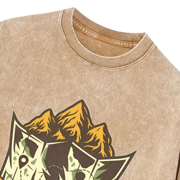 Camping Washed Tshirts Gift For Friends