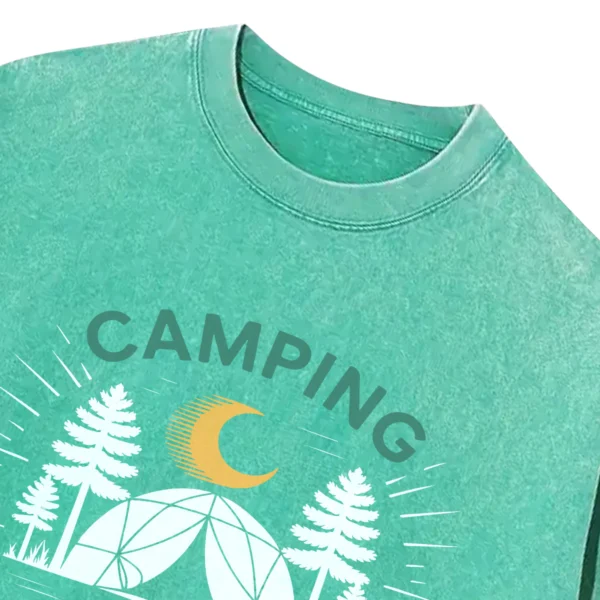 Camping Life Washed Tshirts Gift For Friends