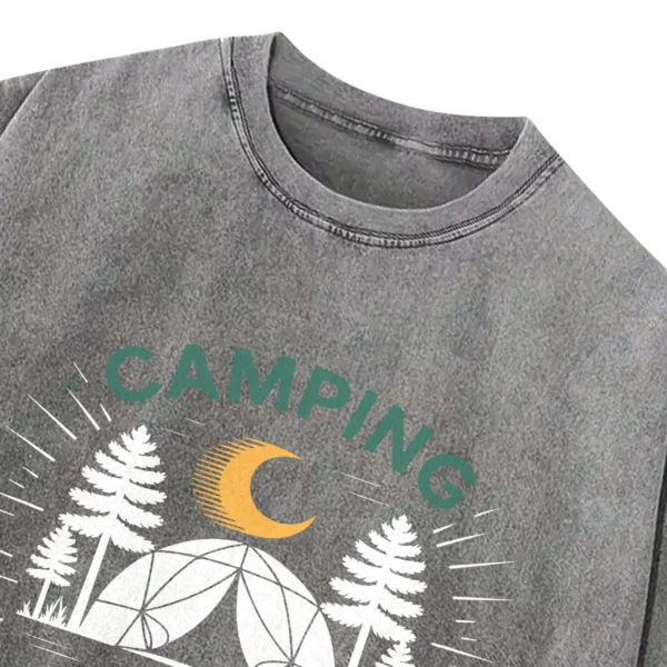 Camping Life Washed Tshirts Gift For Friends