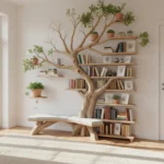 Handcrafted Tree Branch Shelf - Functional Art for Your Walls