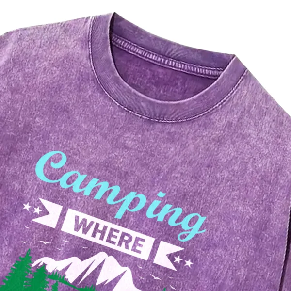 Camping Where Friends Washed Tshirts Gift For Friends