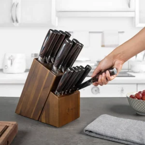 The Acacia Masterpiece – 15-Slot Universal Professional Knife Block (4)