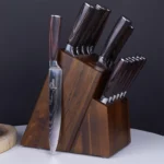The Acacia Masterpiece – 15-Slot Universal Professional Knife Block