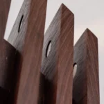 The Angled Sculptor – Premium Solid Walnut Magnetic Countertop Knife Block