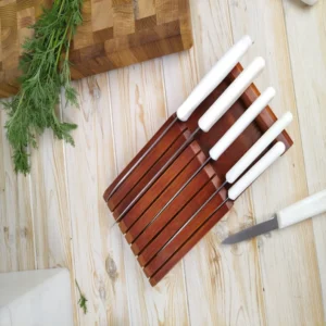 The Artisan Ash – Handcrafted In-Drawer Knife Organizer (6)