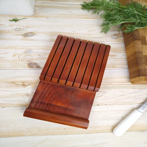 The Artisan Ash – Handcrafted In-Drawer Knife Organizer