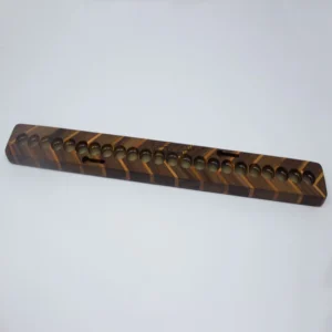 The Artisan Herringbone – Magnetic Solid Walnut & Cherry Knife Holder (1)
