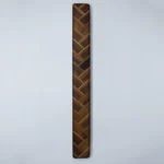 The Artisan Herringbone – Magnetic Solid Walnut & Cherry Knife Holder