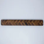 The Artisan Herringbone – Magnetic Solid Walnut & Cherry Knife Holder